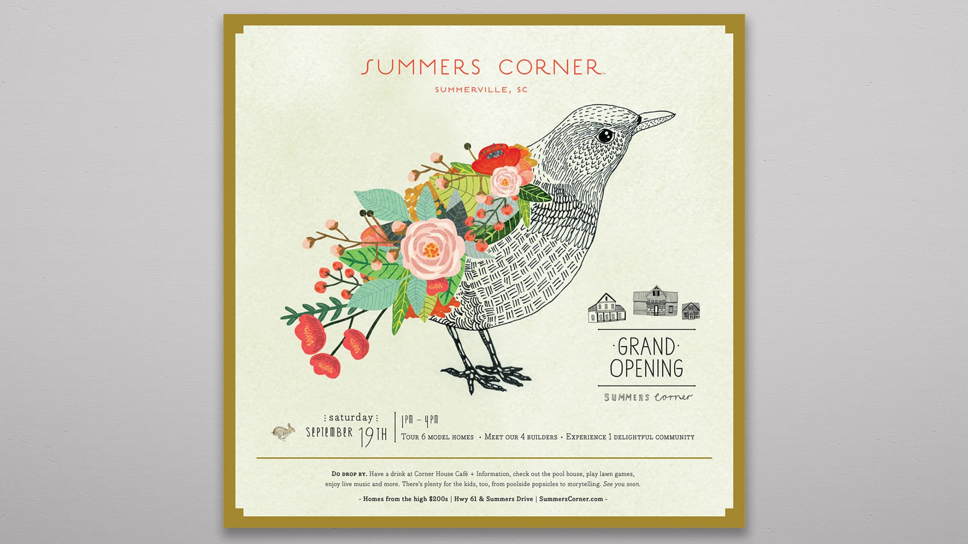 Summers Corner Grand Opening Announcement Poster