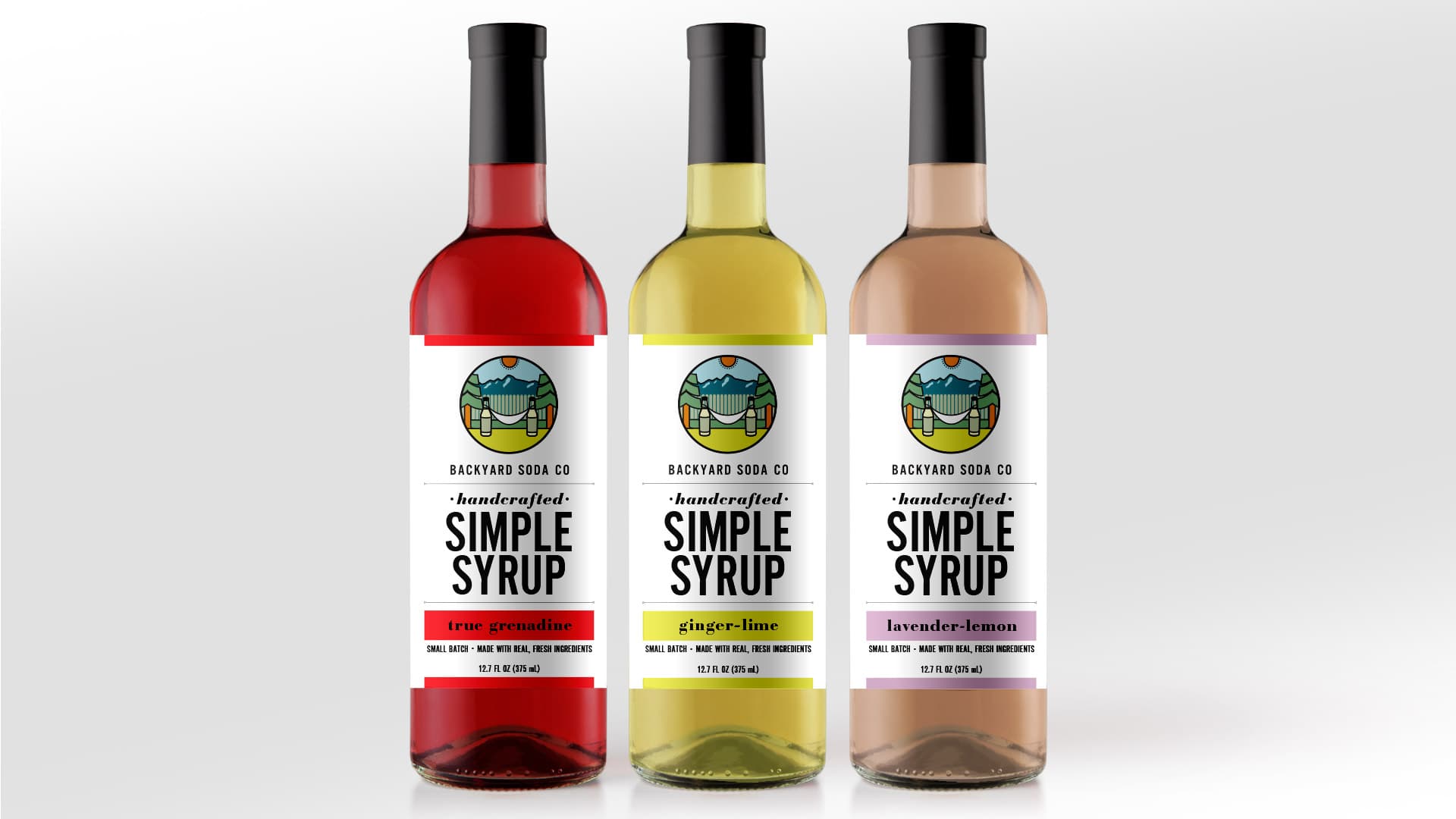 Backyard Soda Co. Packaging - Simple Syrup