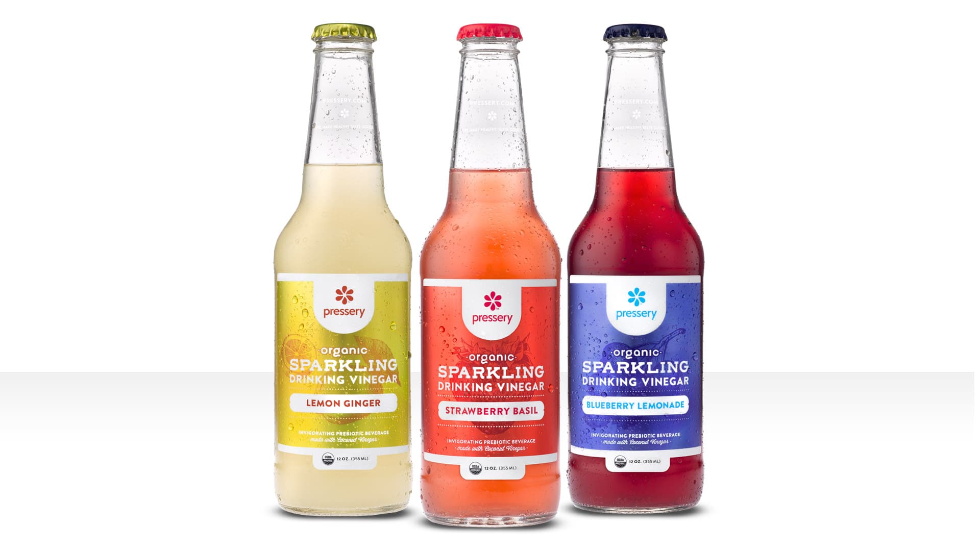 Pressery Sparkling Vinegar Bottle Design