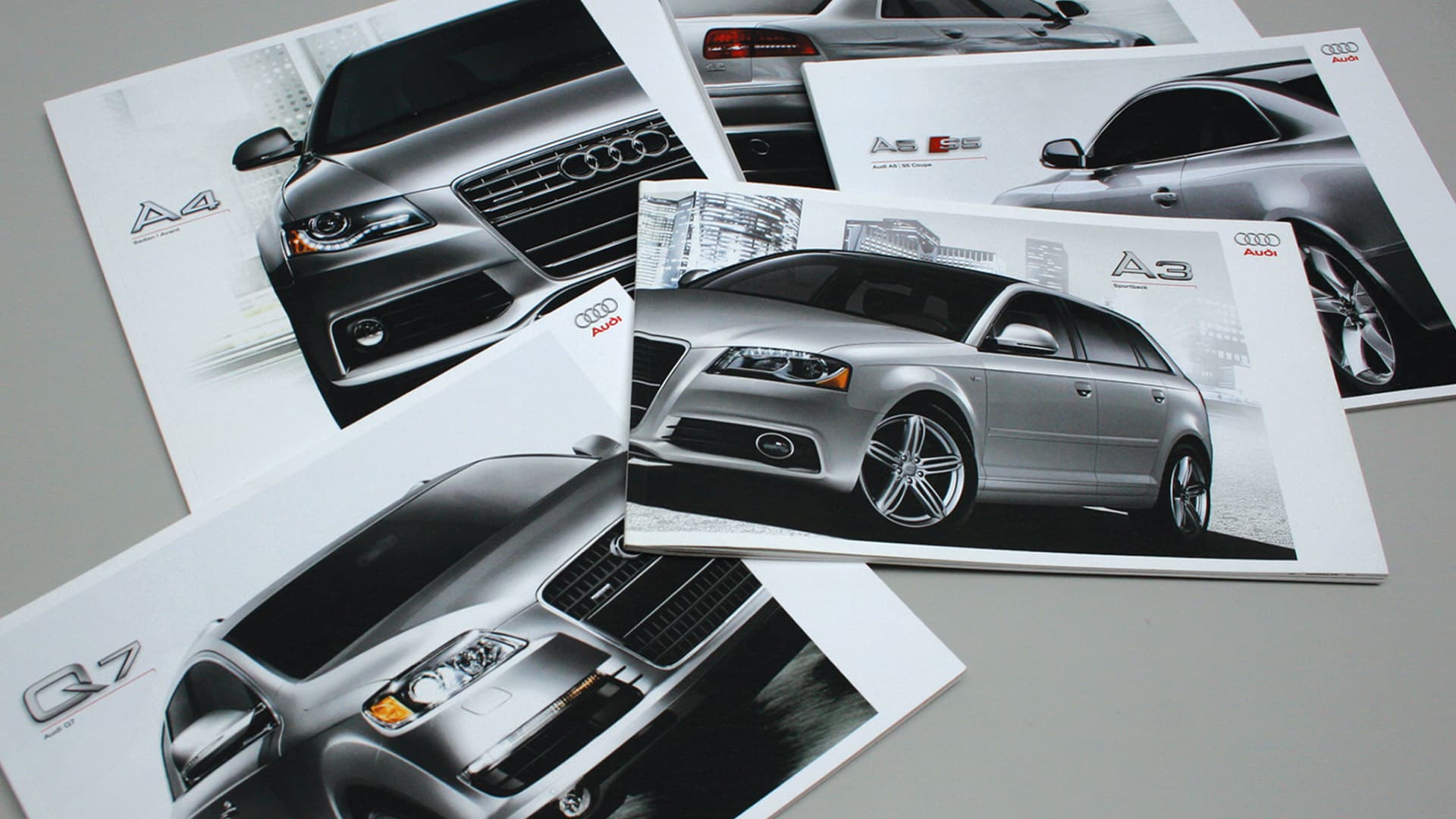Audi Car Brochure Cover Collage