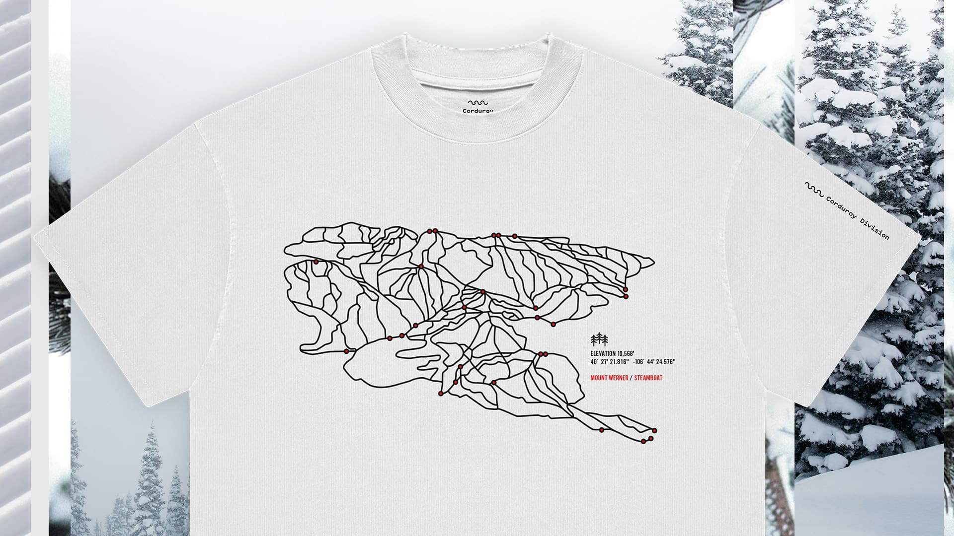 Corduroy Division Trail Map - Winter Park Cropped T