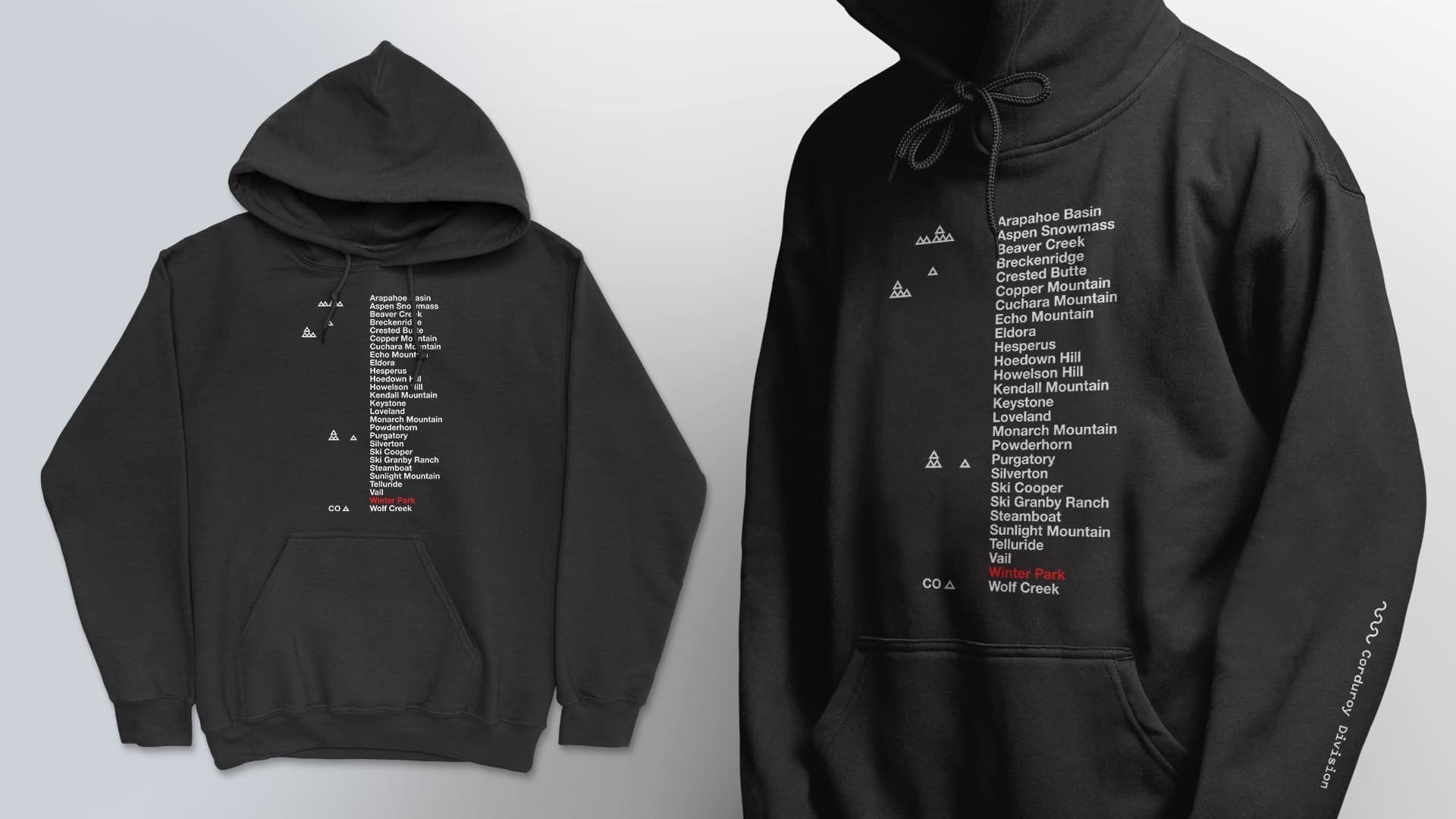 Corduroy Division - Hit List Winter Park Hoodie