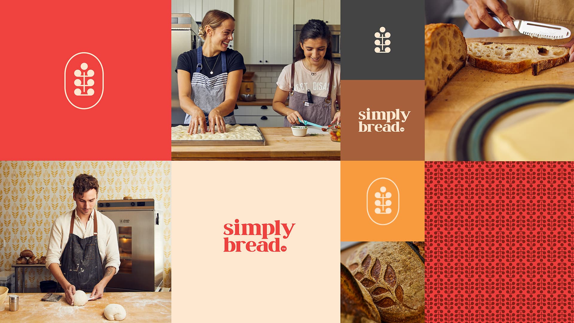 Simply Bread Brand Identity Grid